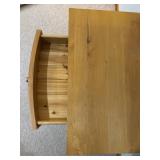 Wooden Nightstand with Drawer and Open Shelf - Made in China