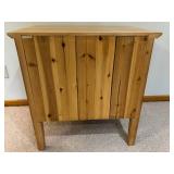 Wooden Nightstand with Drawer and Open Shelf - Made in China