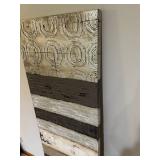 Contemporary Abstract Wall Sculpture - Multi-Panel Tiered Textured Blocks