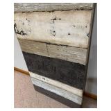 Contemporary Abstract Wall Sculpture - Multi-Panel Tiered Textured Blocks