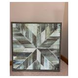 Sunburst Wood Mirror - Geometric Wood Wall Art - Passing Through by Jim Hansel (Lot of 3)