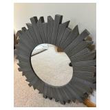 Sunburst Wood Mirror - Geometric Wood Wall Art - Passing Through by Jim Hansel (Lot of 3)
