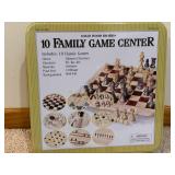 Bandai Bandu Stacking Game & 10 Family Game Center - Solid Wood Board Games