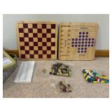 Bandai Bandu Stacking Game & 10 Family Game Center - Solid Wood Board Games