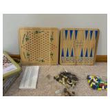 Bandai Bandu Stacking Game & 10 Family Game Center - Solid Wood Board Games