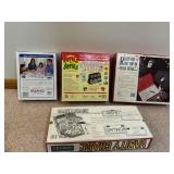 Sequence, Apples to Apples, Scattergories & Vanity Chase Board Games (Lot of 4)