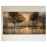 Abstract Landscape Painting on Canvas - Large Textured Impasto Wall Art