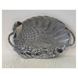 Lenox Turkey Handled Platter - Metal Serveware - SKU #6185805 - Made in China