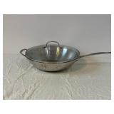 Cuisinart Hammered Stainless Steel Covered Saucepan with Glass Lid