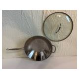 Cuisinart Hammered Stainless Steel Covered Saucepan with Glass Lid