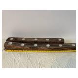 Pair of Rustic Reclaimed Wood Tealight Candle Holders - Long Beams