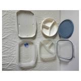 Assorted Plastic Food Storage Containers with Locking Lids - Mixed Sizes