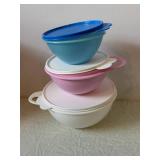LocknLock Glass Storage Containers & Assorted Plastic Mixing Bowls - Colorful Kitchen Set