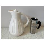 Tupperware Micro Pitcher 1 Qt/1 L, 25 oz Tritan Bottle, Breakfast Maker, Travel Mug, Ceramic Pitcher