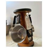 Assorted Stainless Steel Mixing Bowls & Colanders Set with Wood Stand