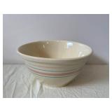 Assorted Glass Bowls & Striped Ceramic Mixing Bowl - Clear Glass, Blue Floral & Blue Bowls