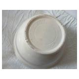 Assorted Glass Bowls & Striped Ceramic Mixing Bowl - Clear Glass, Blue Floral & Blue Bowls