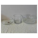 Assorted Clear Glassware - Vases, Bowls & Decorative Crystal Pieces