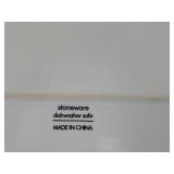 CorningWare French White Stoneware Bakeware Set - Large Rectangular Dish with Glass Lid and 3 Square