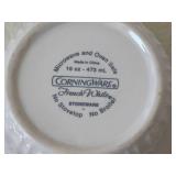 CorningWare French White Stoneware Bakeware Set - Large Rectangular Dish with Glass Lid and 3 Square