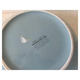 Made in Italy MarketPlace Teal Enamel Bowls (Set of 3) & White Enamel Stock Pot