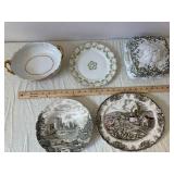 Johnson Bros The Recherche Pattern Dinnerware Lot - Lidded Casserole, Tureen & Plates (England)