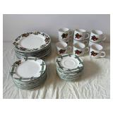 The Cades Cove Collection Apple Dinnerware - Plates, Mugs & Saucers Set