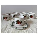 The Cades Cove Collection Apple Dinnerware - Plates, Mugs & Saucers Set
