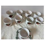 The Cades Cove Collection Apple Dinnerware - Plates, Mugs & Saucers Set