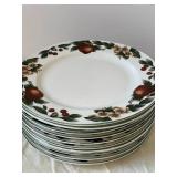 The Cades Cove Collection Apple Dinnerware - Plates, Mugs & Saucers Set