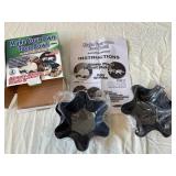 Parini 21-Inch Stainless Steel Serving Tray & Make Your Own Taco Bowl Kit (Lot of 2)