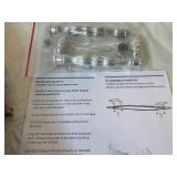 Parini 21-Inch Stainless Steel Serving Tray & Make Your Own Taco Bowl Kit (Lot of 2)