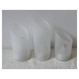 Blue Speckled Ceramic Pitcher with Frosted Glass Vases & Mint Green Photo Frames