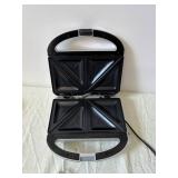 Cuisinart Sandwich Grill & Carlos Santana 4-Piece BBQ Tool Set with Tray & Glass Bottle