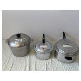 Wagner Ware Magnalite & Mirro Aluminum Assorted Pots & Lids