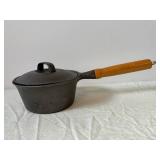 Cast Iron Cookware Set - 2 Pots with Lids & Grill Pan (Lot of 3)