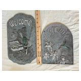 AmazonBasics Assorted Home Decor - Welcome Signs, Twig Wreaths, Gray Throw & Pillow Covers