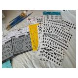 Art Alternatives 5x7 Self-Healing Cutting Mat Kit - Alphabet Stencils & Buttercream Craft Supplies