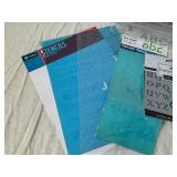 Art Alternatives 5x7 Self-Healing Cutting Mat Kit - Alphabet Stencils & Buttercream Craft Supplies
