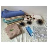 Assorted Home Decor Textiles - Cushions, Pillow Covers, Table Linens and Starburst Ornaments