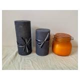 Rustic Outdoor Decor Lot - Lanterns, Bear Sculpture, Hello Summer Sign, Lake Signs & Nature Plaque