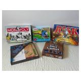 Monopoly, Risk, Thomas & Friends Jumbo Floor Puzzle & Assorted Board Games