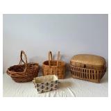 Country Woven Collection Wicker Baskets - Assorted Sizes & Styles