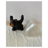 Sonoma Lodge Bear Glass Compote on Bear Stand with Glazed Bowl - Decorative Set