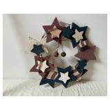 Americana Handcrafted Star Wall Art - Star Garland & Miniature Wooden Canoes