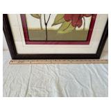 Pair of Framed Floral Prints - Made in the USA (Lot of 2)