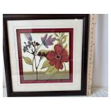 Pair of Framed Floral Prints - Made in the USA (Lot of 2)