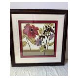 Pair of Framed Floral Prints - Made in the USA (Lot of 2)