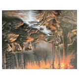 Derk Hansen Shadow of the Forest - Framed Print