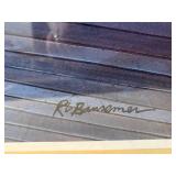 Roger Bansemer 'Lazy Days' Framed Print - Wicker Rockers on Veranda